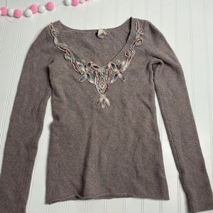 We the free people shirt sweater Womens extra small Xs wool top